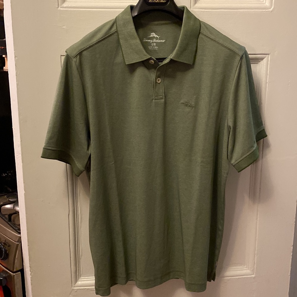 Tommy Bahama Paradiso Cove “Wild Clover” green men’s polo - Picture 4 of 7